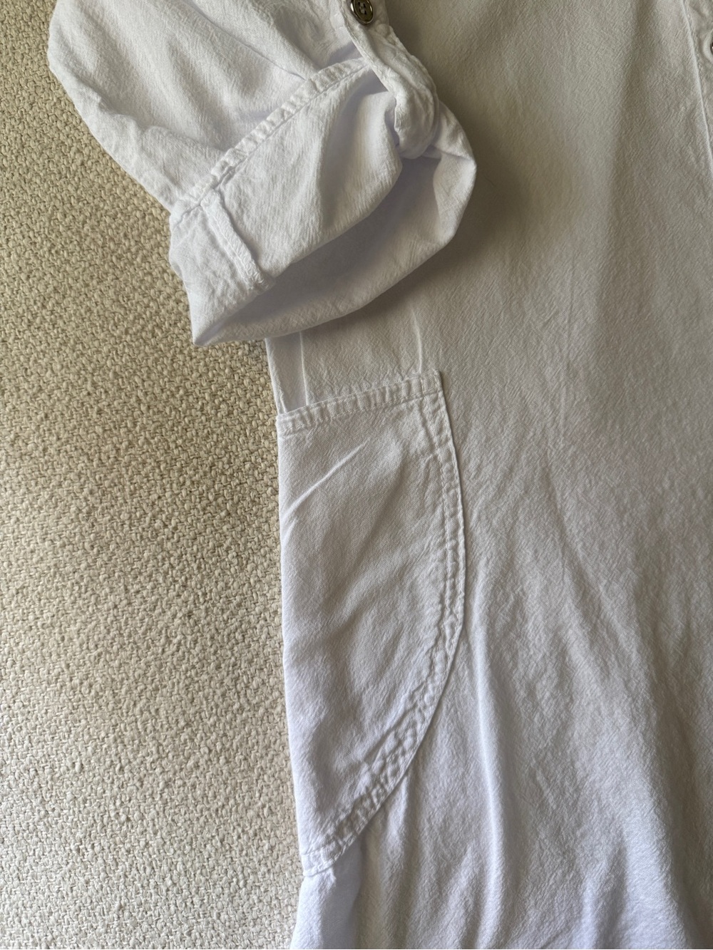 Cotton Collection White Shirt Dress - Picture 5 of 7